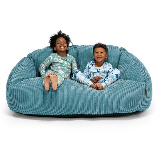 Kids' Giant Bubble Sofa 2-14 yr - Cord Aegean 01