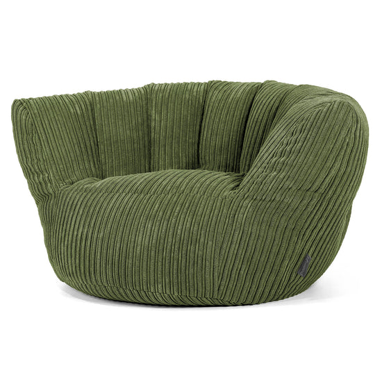 Charles Vintish Bean Bag - Cord Forest Green 01