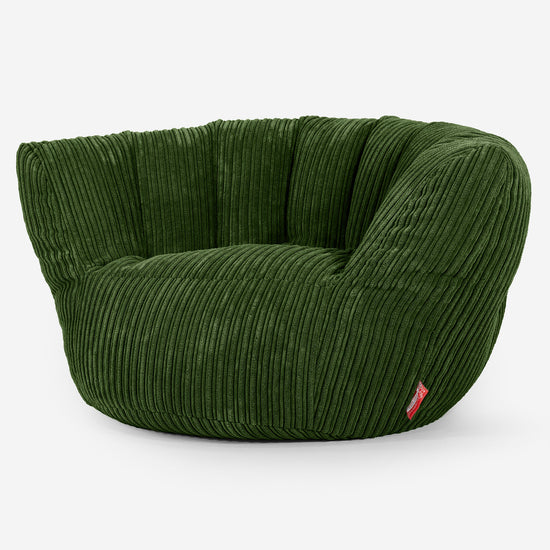 Charles Vintish Bean Bag - Cord Forest Green 02