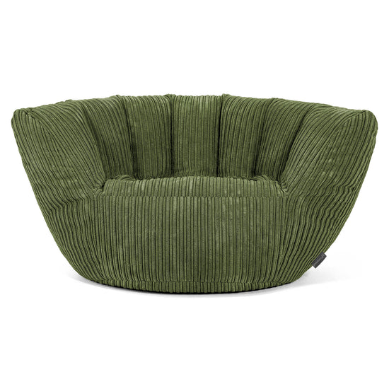 Charles Vintish Bean Bag - Cord Forest Green 02