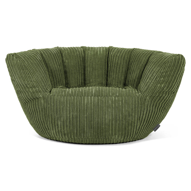 Charles Vintish Bean Bag - Cord Forest Green 02