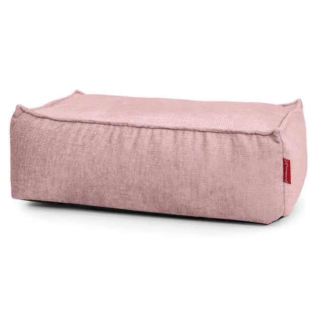 Large Footstool - Chenille Pink 01