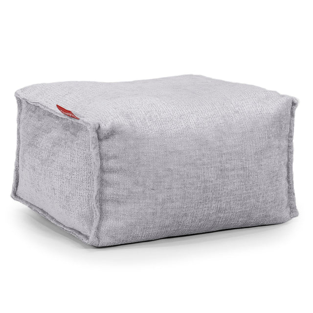 Small Footstool - Chenille Grey 01