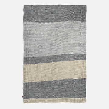 Throw / Blanket - 100% Cotton Chester Grey 03