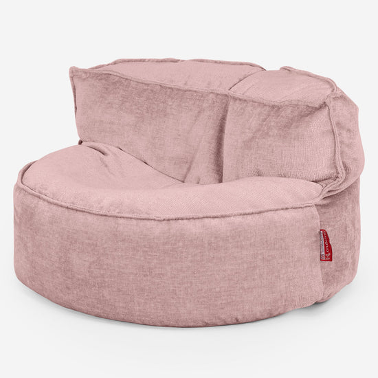 Chloe Bean Bag Sofa - Chenille Pink 01