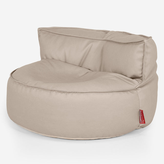 Chloe Bean Bag Sofa - Vegan Leather Ivory 01