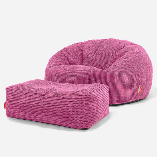 Children's Bean Bag Sofa 6-14 yr - Pom Pom Pink 03
