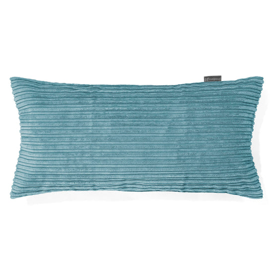 XL Rectangular Support Cushion Cover 40 x 80cm - Cord Aegean Blue 01