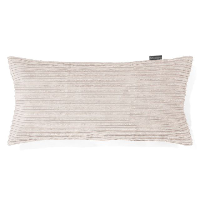 XL Rectangular Support Cushion Cover 40 x 80cm - Cord Ivory 01