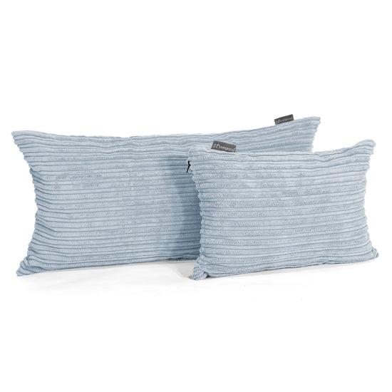 XL Rectangular Support Cushion 40 x 80cm - Cord Baby Blue 03