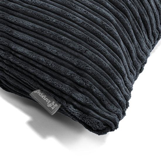 XL Rectangular Support Cushion 40 x 80cm - Cord Black 02