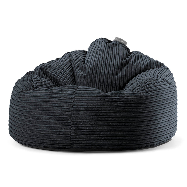 Archi Bean Bag Chair - Cord Black 01