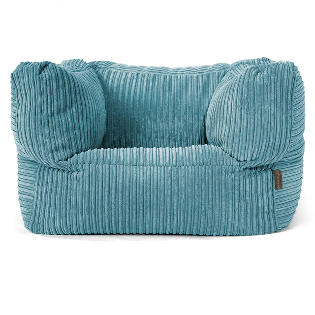 Albert Bean Bag Armchair - Cord Aegean Blue 01