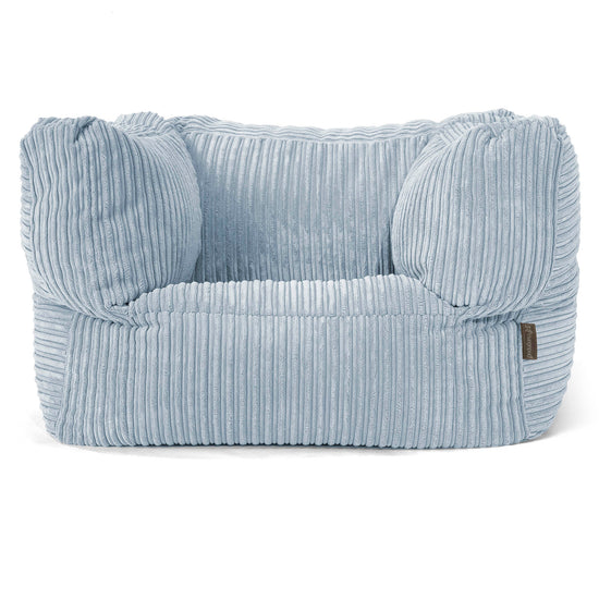 Albert Bean Bag Armchair - Cord Baby Blue 01