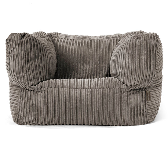 Albert Bean Bag Armchair - Cord Graphite Grey 01