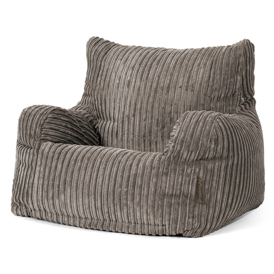 Bean Bag Armchair - Cord Graphite Grey 01