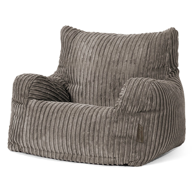 Bean Bag Armchair - Cord Graphite Grey 01