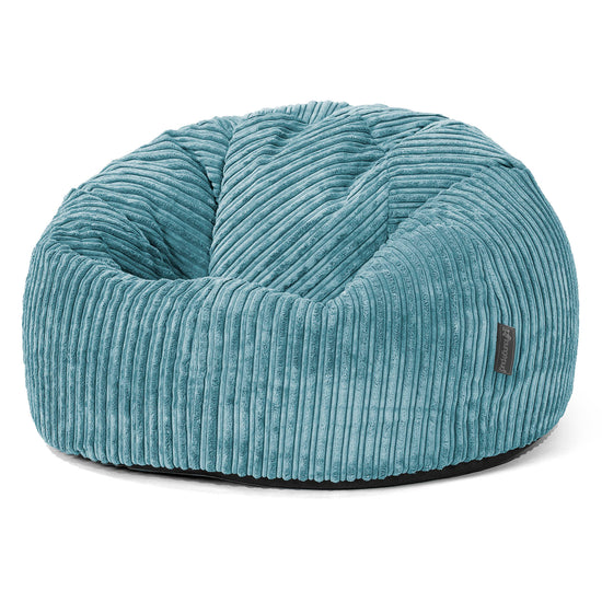 Classic Bean Bag Chair - Cord Aegean Blue 01