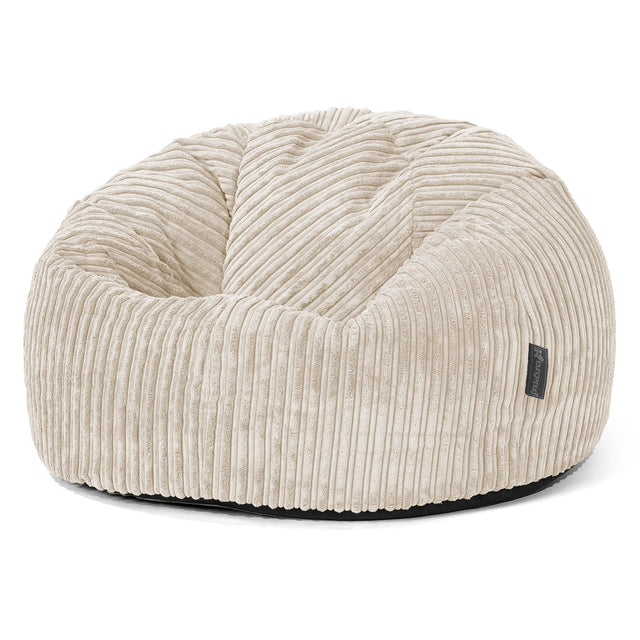 Classic Bean Bag Chair - Cord Cream 01