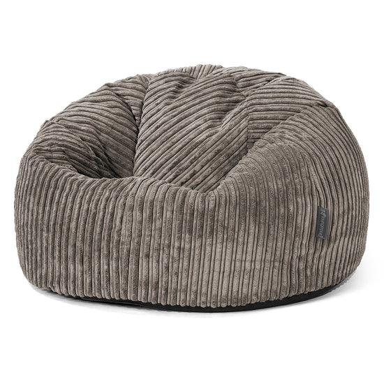 Classic Bean Bag Chair - Cord Graphite Grey 01
