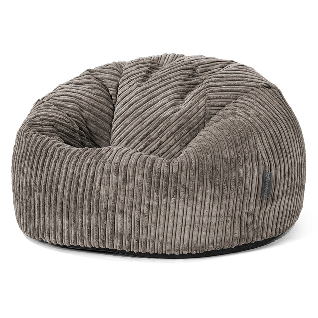 Classic Bean Bag Chair - Cord Graphite Grey 01