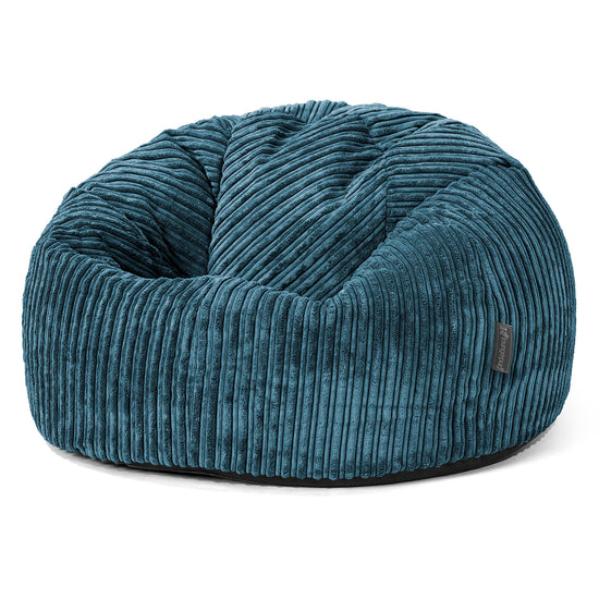 Classic Bean Bag Chair - Cord Navy Blue 01