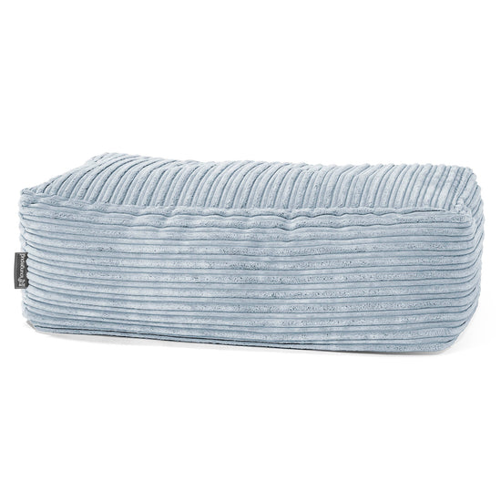 Large Footstool - Cord Baby Blue 01