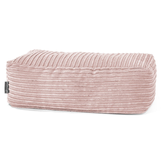 Large Footstool - Cord Blush Pink 01