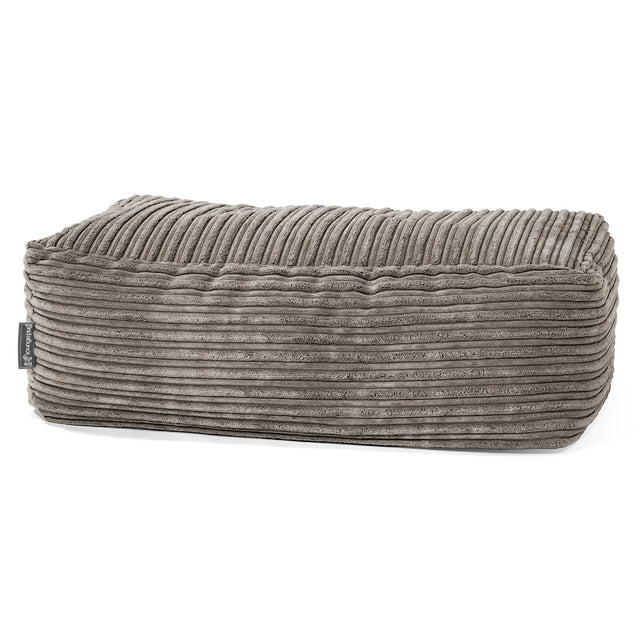 Large Footstool - Cord Graphite Grey 01