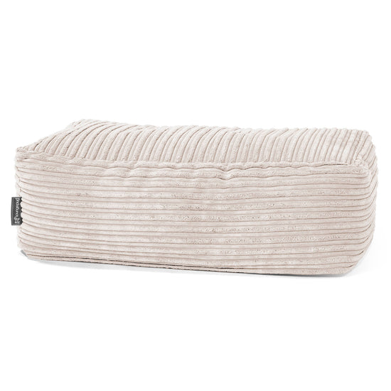 Large Footstool - Cord Ivory 01