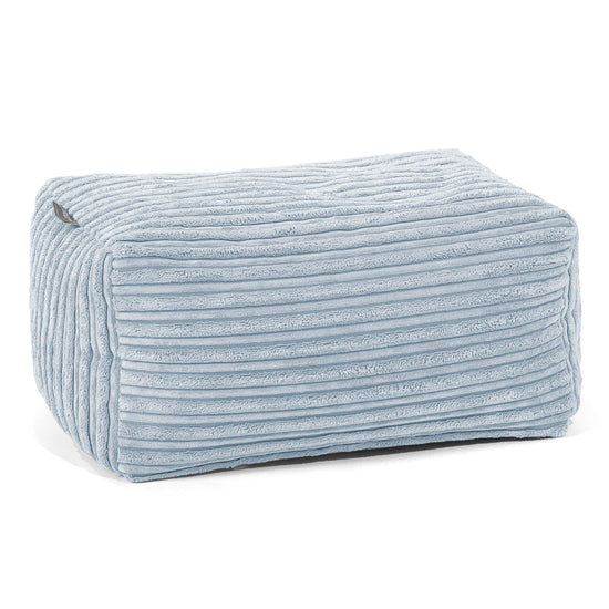 Small Footstool - Cord Baby Blue 01