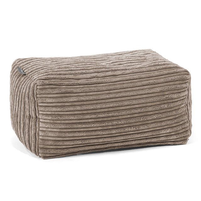 Small Footstool - Cord Dovetail Grey 01