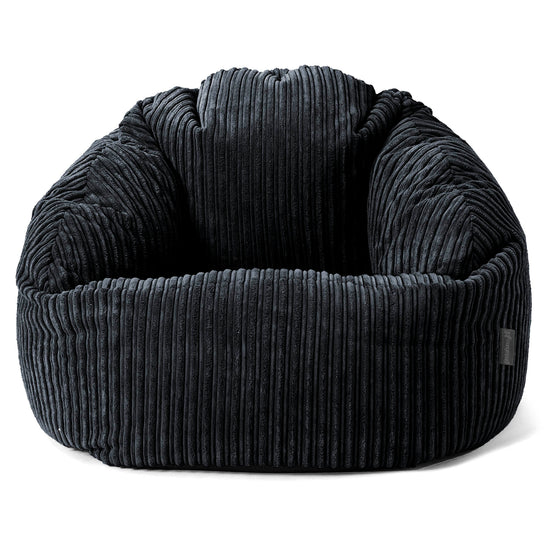 Bubble Bean Bag Chair - Cord Black 01