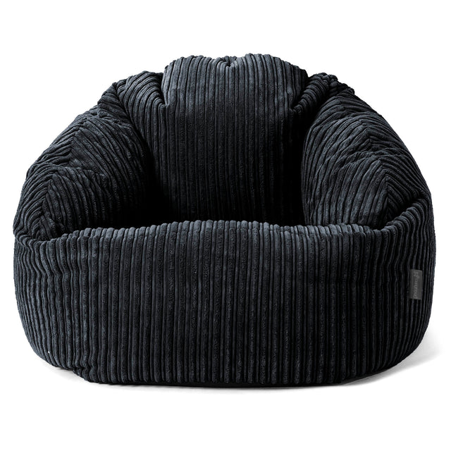Bubble Bean Bag Chair - Cord Black 01