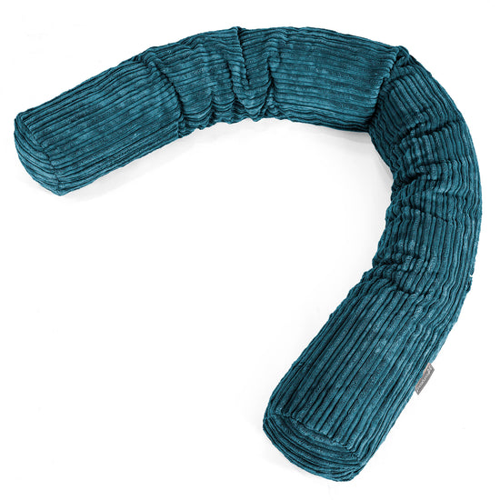 XXL Cuddle Cushion - Cord Teal Blue 01