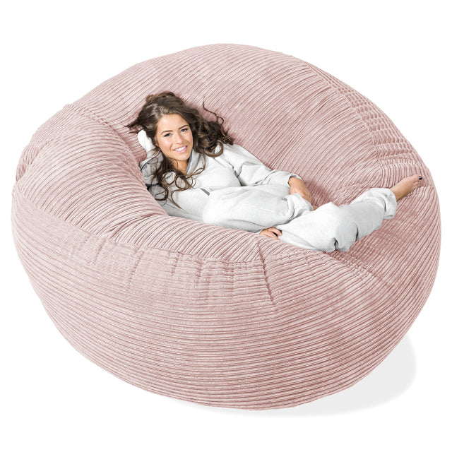 Mega Mammoth Bean Bag Sofa - Cord Blush Pink 01