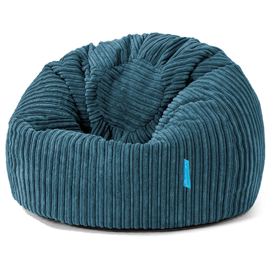 Classic Kids Bean Bag Chair 1-5 yr - Cord Navy Blue 01
