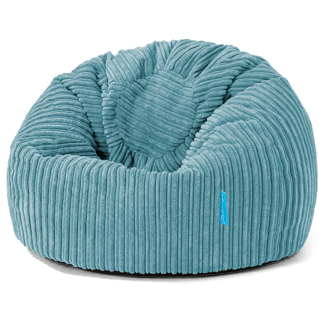 Classic Kids Bean Bag Chair 1-5 yr - Cord Aegean Blue 01