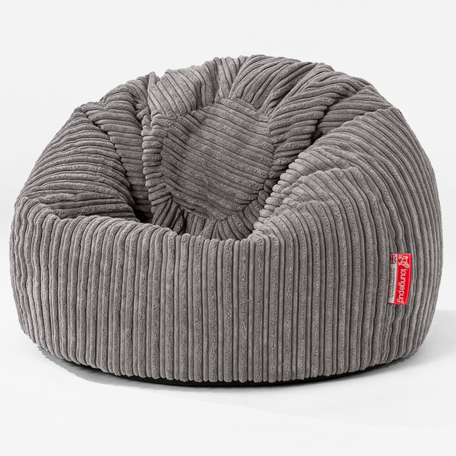 Classic Kids Bean Bag Chair 1-5 yr - Cord Graphite Grey 01