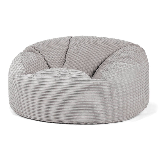 Mammoth Bean Bag Sofa - Cord Aluminium Silver 01