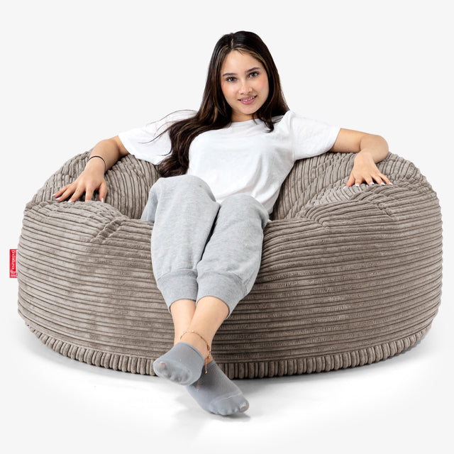 Mammoth Bean Bag Sofa - Cord Dovetail Grey 01