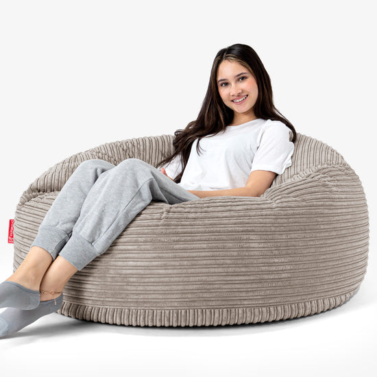 Mammoth Bean Bag Sofa - Cord Dovetail Grey 02