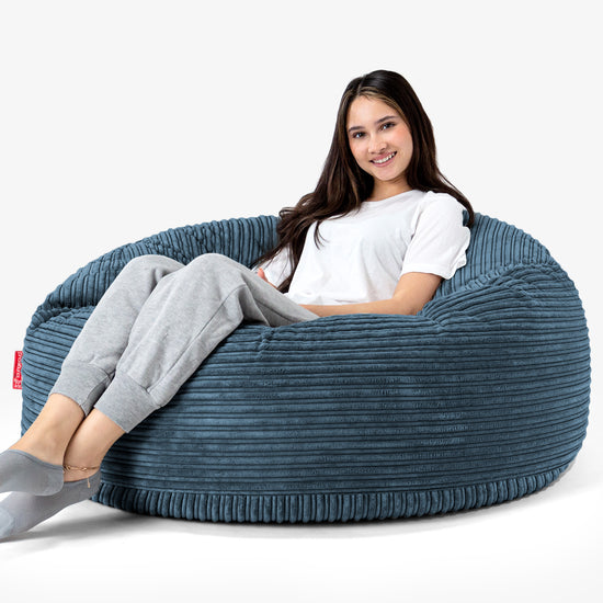 Mammoth Bean Bag Sofa - Cord Navy Blue 04
