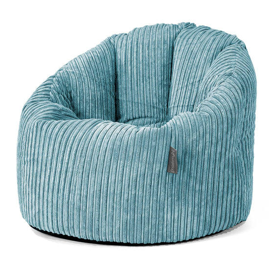 Cuddle Up Beanbag Chair - Cord Aegean Blue 01