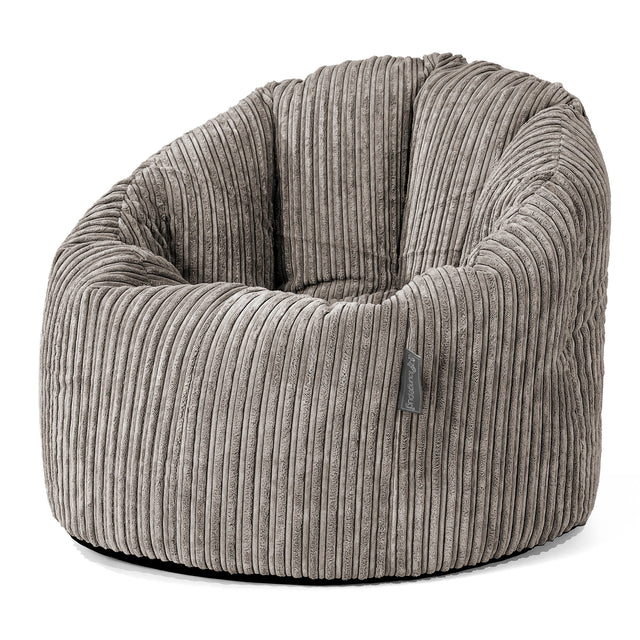 Cuddle Up Beanbag Chair - Cord Graphite Grey 01