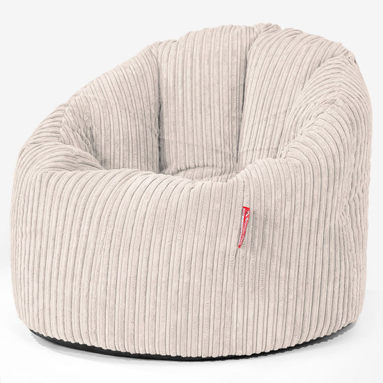 Cuddle Up Beanbag Chair - Cord Ivory 01
