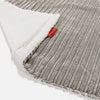 Sherpa Throw / Blanket - Cord Mink 02