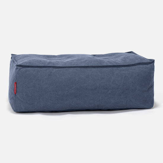 Large Footstool - Canvas Navy 01