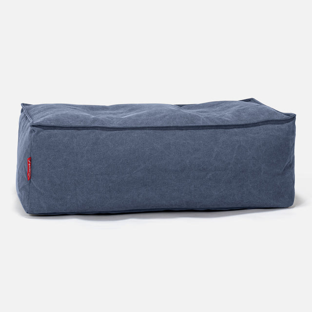 Large Footstool - Canvas Navy 01