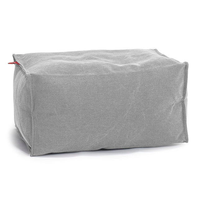 Small Footstool - Canvas Pewter 01